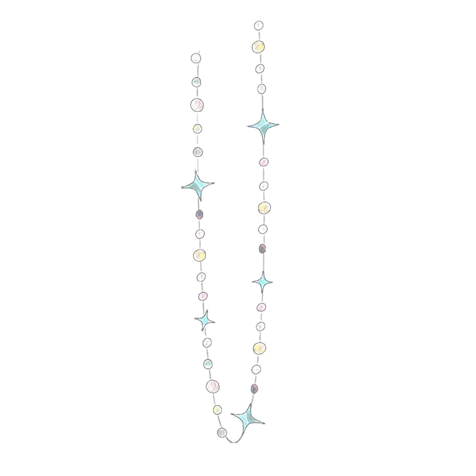 Spring Sale! Star Moon Circle Dot Garland Decoration Kit Hanging And Streamer Bunting Banner For Kids First Birthday Ramadan EID Baby